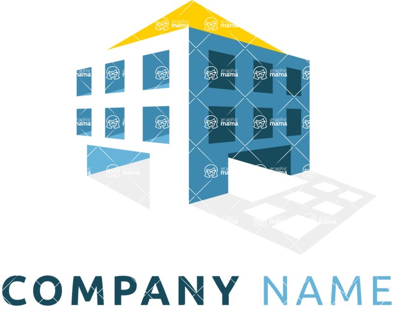 Business Logo Templates - vector graphics in a pack from GraphicMama - Modern Vector Building Logo Design